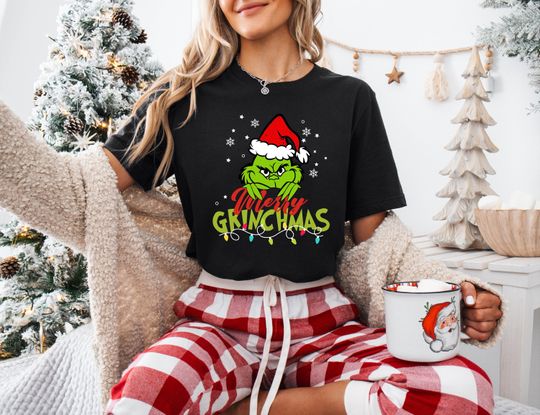 Discover Grin Shirts, funny character Christmas Shirt, Christmas Shirt
