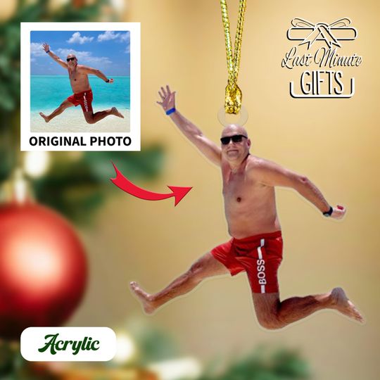Discover Funny Christmas Photo Ornament, Make Your Own Christmas Ornament, Custom Picture