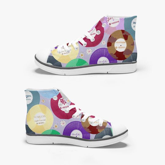 Discover Taylor swiftys Hightops, Gift For Swiftys, TS sneakers,  Swiftys Shoes