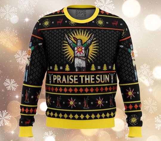 Discover Praise the Sun Ugly Christmas Sweater, Christmas Sweater, Game Sweater