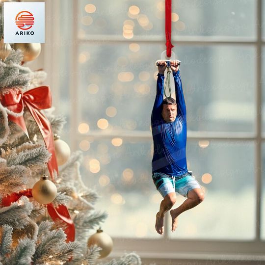 Discover Tim Robinson on a Zipline ITYSL Meme Christmas Tree Ornament