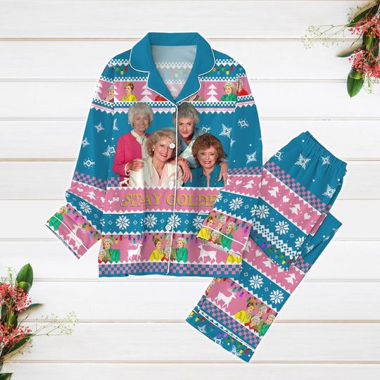 Discover Christmas The Stay Golden Pajamas, Stay Golden Xmas Pajamas