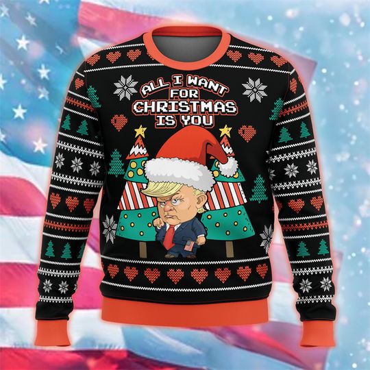 Discover Donald Trump 2024 Merchandise Graphic Sweatshirt USA Patriotic Unisex