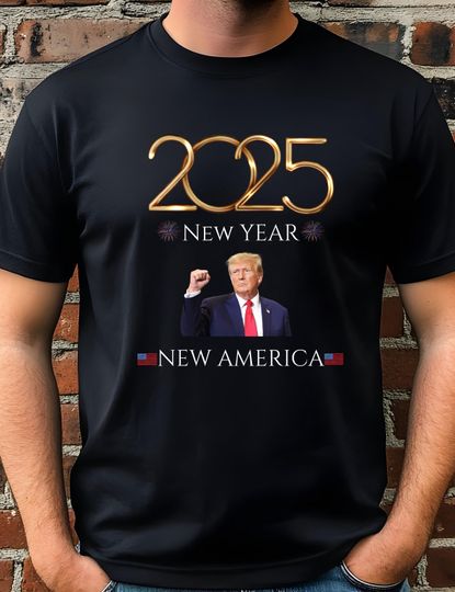 Discover Trump New Years Eve Shirt to Ring in 2025, Trump New Year Party T-Shirt