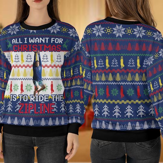 Discover Tim Robinson Meme Christmas Ugly Sweater- Tim Robinson Zipline Meme