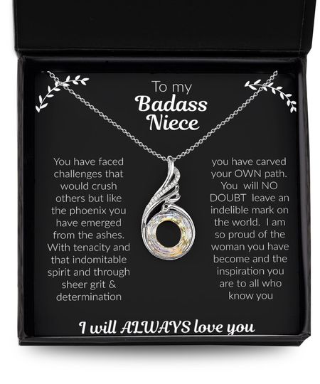 Discover Niece Necklace With Message Card