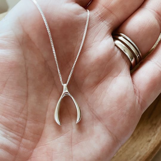 Discover Wishbone Dancing Necklace Gift For Her