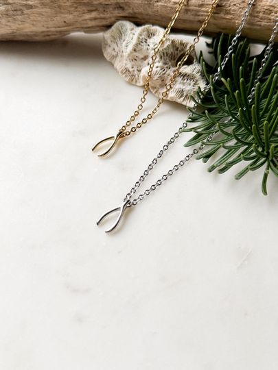Discover Wishbone Dancing Necklace gift for her