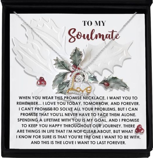 Discover Love dancing necklace gift to my soulmate,roamantic gift, christmas gift