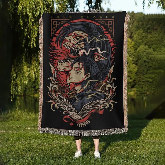 Discover Anime Hand Woven Blanket | Manga Tapestry Throw | Poison