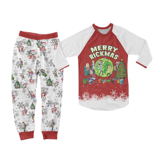 Discover Rick and Rickandmorty Pajamas Set, Personalized Family Pajamas, Family Christmas Pajamas Set.