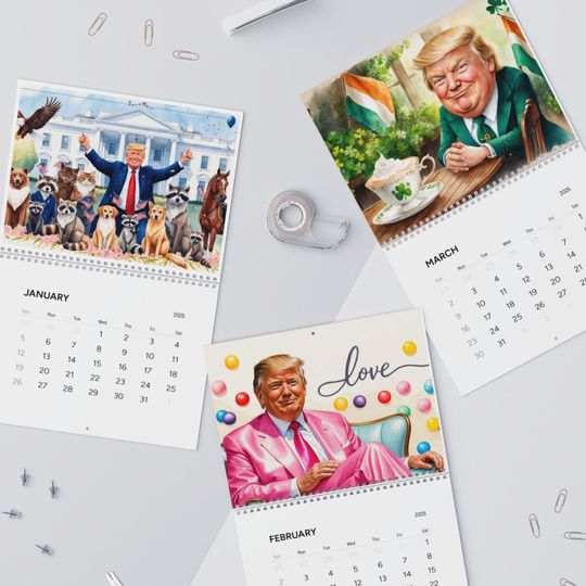Discover Trump 2025 Wall Calendars | MAGA | 2025 Trump Gifts