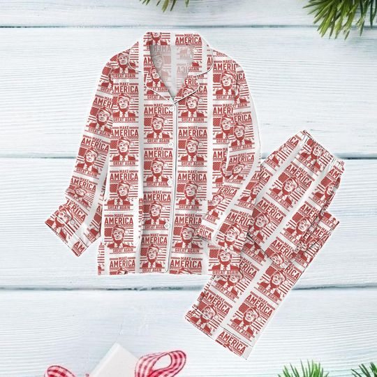Discover Donald Trump Christmas Pajamas, Trump Make American Great Again