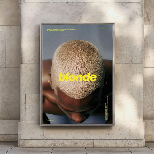 Discover Frank Ocean Blonde Album Inspired Poster  M