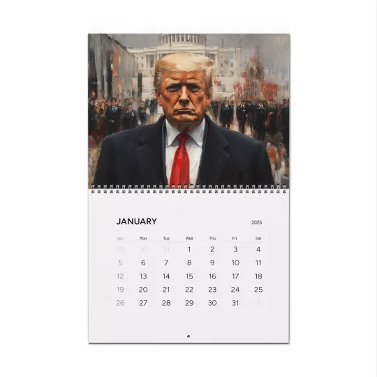 Discover Trump Calendar 2025 Donald Trump Gifts Monthly Wall Calender 12 Month