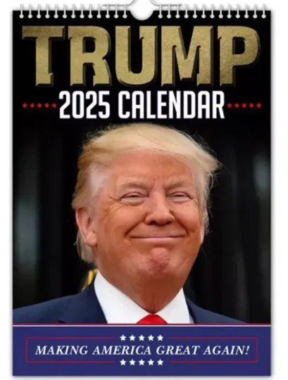 Discover Trump Calendar 2025 Donald Gift Funny Quirky Monthly Wall Calender 12Month