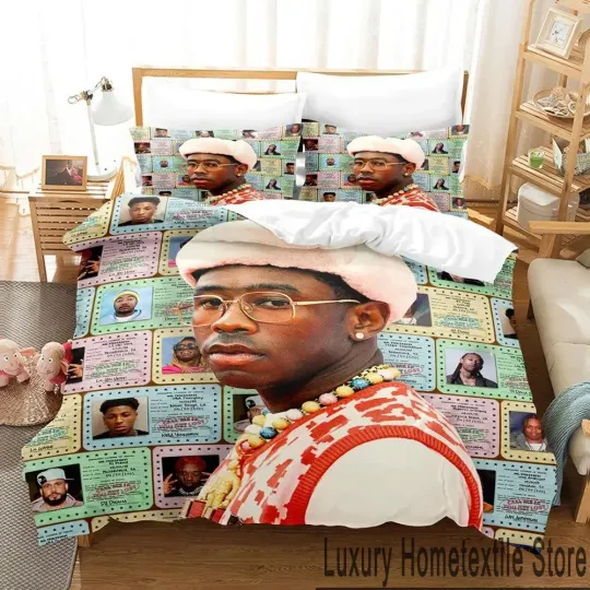 Discover Tyler The Creator Rapper Bedding Set, Gifts for Fan