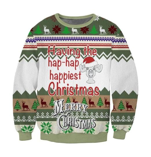Discover Having The Hap Hap Happiest Christmas Ugly Sweater, National Lampoons