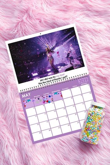 Discover Olivia Rodrigo GUTS Tour 2025 Wall Calendar | Sour Guts Merch | Aesthetic Calendar | Birthday Gift For Her