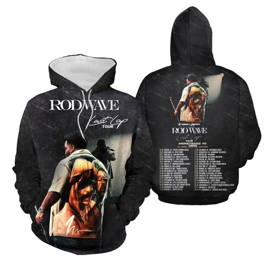 Discover Rod Wave Last Lap Tour Moneybagg Yo Toosii 2024 3D Hoodie