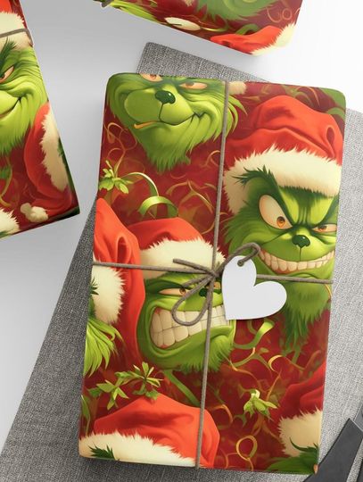 Discover Christmas Wrapping Paper, The funny character