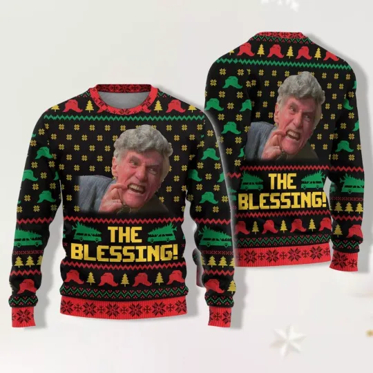 Discover Lewis The Blessing Christmas Ugly Sweater,Clark Griswold Christmas Holiday Sweat