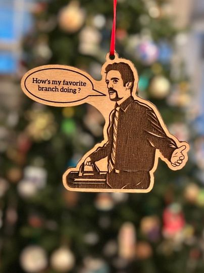 Discover Hows my favorite Branch Doing?  Ryan Howard The Office Christmas Ornament