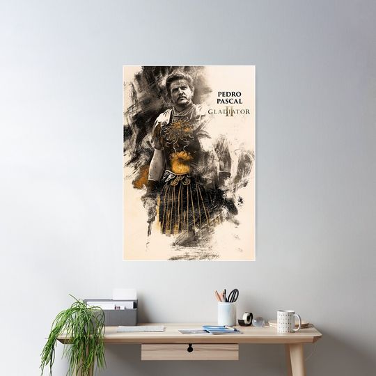 Discover Pedro Pascal Gladiator 2 Premium Matte Vertical Posters