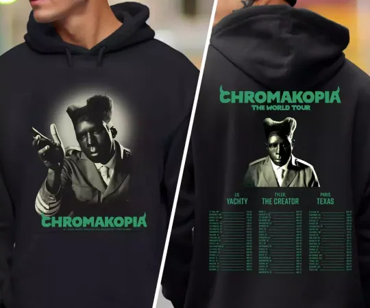 Discover Tyler The Creator Chromakopia World Tour Hoodie Full Size S-5XL