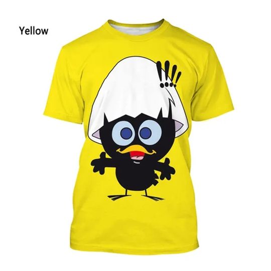 Discover Summer 3D Cartoon Calimero Printing T Shirt