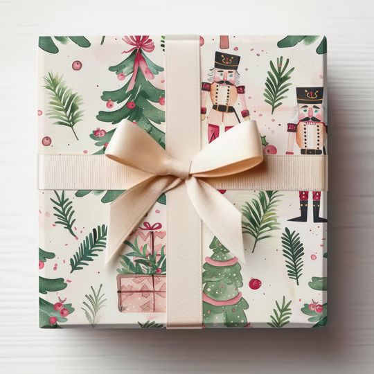 Discover Nutcracker Wrapping Paper Roll, Nutcracker Gift Wrapping Roll