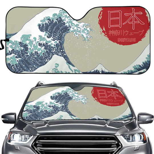Discover Japanese Inspired Kanagawa Wave Car Shade
