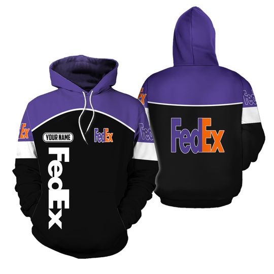 Discover Personalized Name Fedex Purple Custom Full Print 3D Hoodie