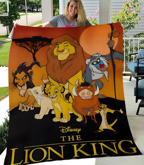 Discover Lion King Plush Fleece Blanket