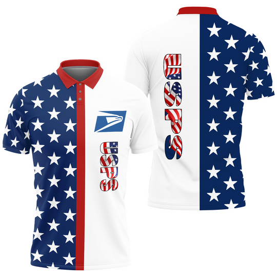 Discover Postal Service Polo Shirt, United SPS 3D Printed Polo Shirt