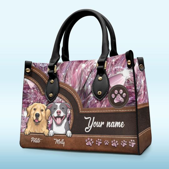 Discover Take Me Everywhere You Go - Dog & Cat Personalized Custom Leather Handbag
