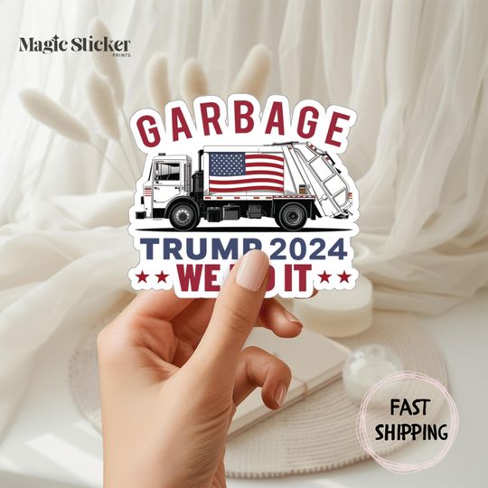 Discover Trump 2024 Sticker, Patriotic MAGA Gift, Funny Trump