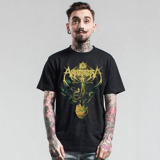 Discover Akrotheism Vintage Shirt Law Of Seven Deaths Metal Music Shirt