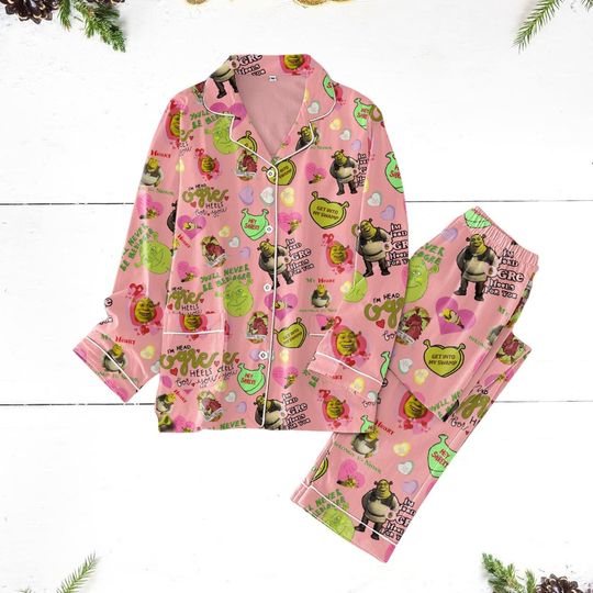 Discover Shrek Face Pajamas Set