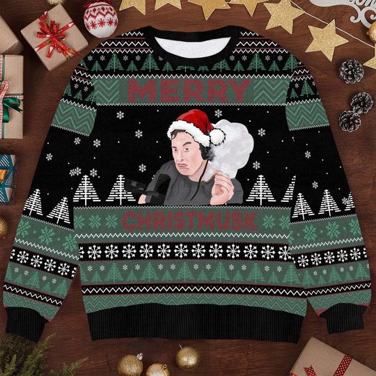Discover Merry Christmusk Ugly Christmas Sweater
