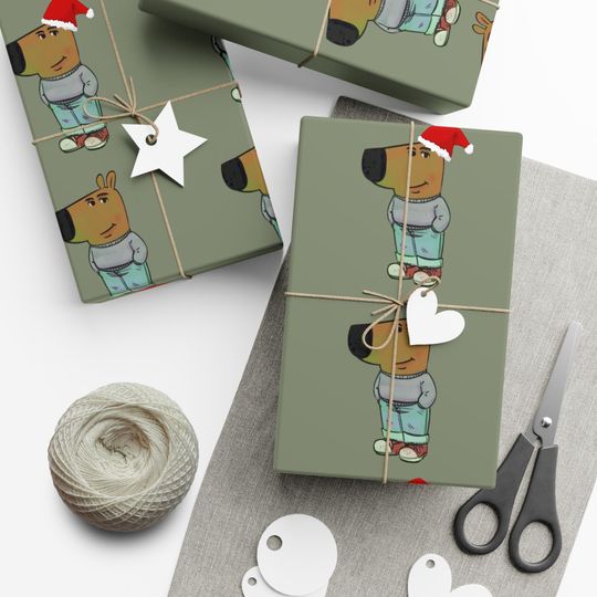 Discover TRENDY Just a Chill Guy Holiday Wrapping paper