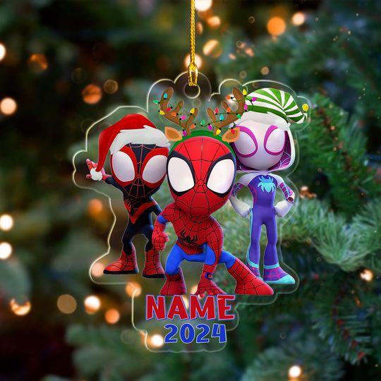 Discover Custom Name Spidey And His Amazing Friends Ornament