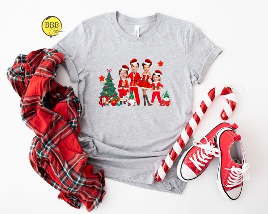 Discover Custom Santa Face Family Shirt, Santa Shirt, Custom Face Shirt, Personalized Xmas Party Shirt