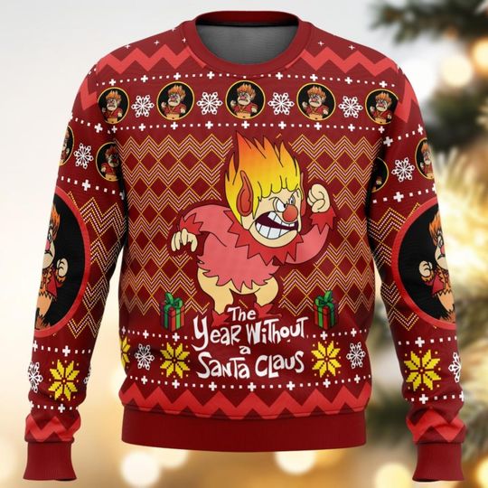Discover Heat Miser Ugly Christmas Sweater, Miser Brothers Shirt
