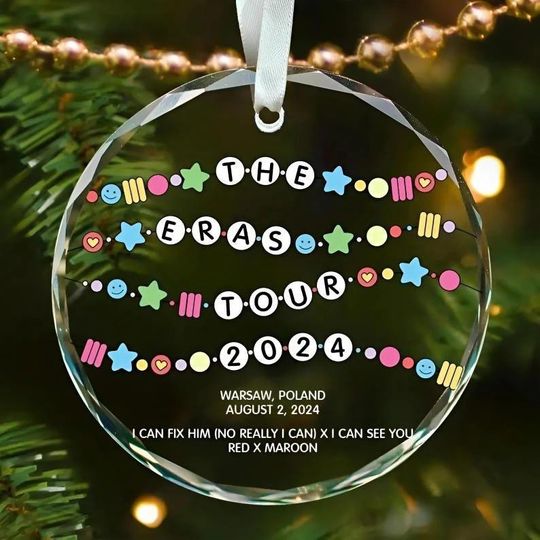 Discover Custom Eras Ornament, Tour 2024 Ornament, it was rare i was there