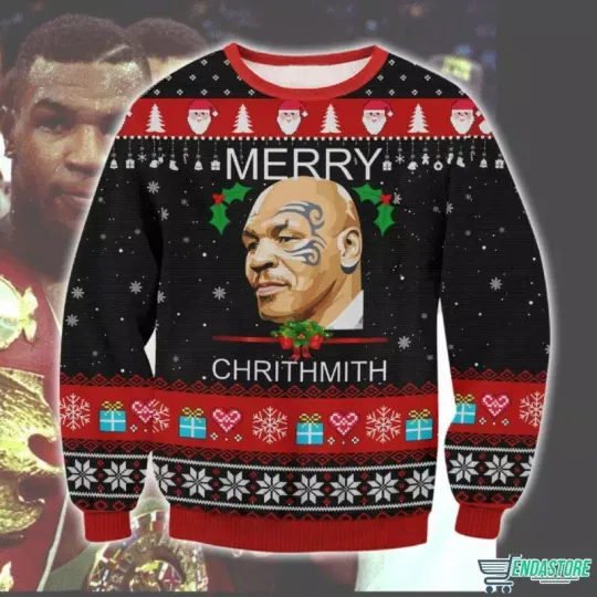 Discover Mike Tyson Merry Chrithmith Christmas Ugly Sweater