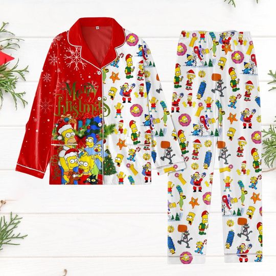 Discover The Simpson Family Pajamas, The Simpsons Xmas Pajamas