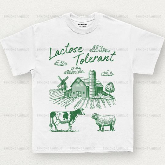 Discover Lactose Tolerant T-Shirt, Funny Farm Shirt, Humorous Western