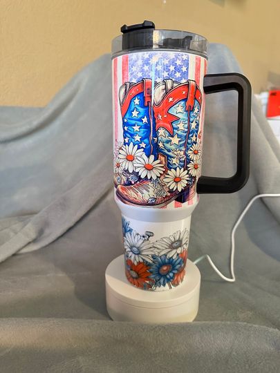 Discover 40oz American Boots Tumbler