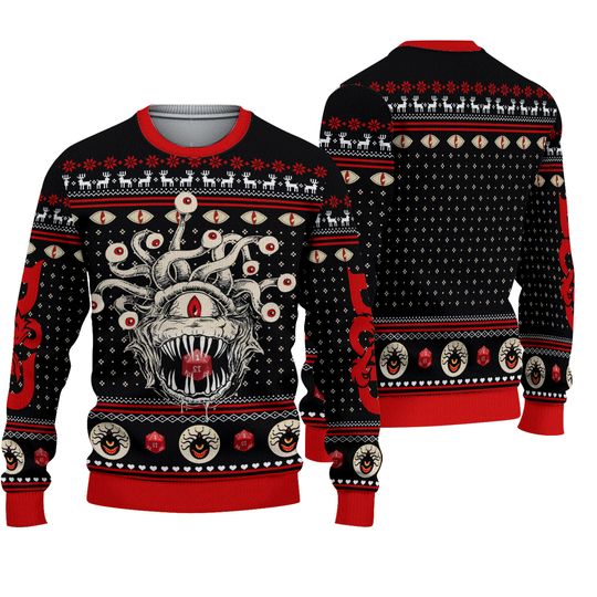 Discover DnD Classes Monster Ugly Sweater